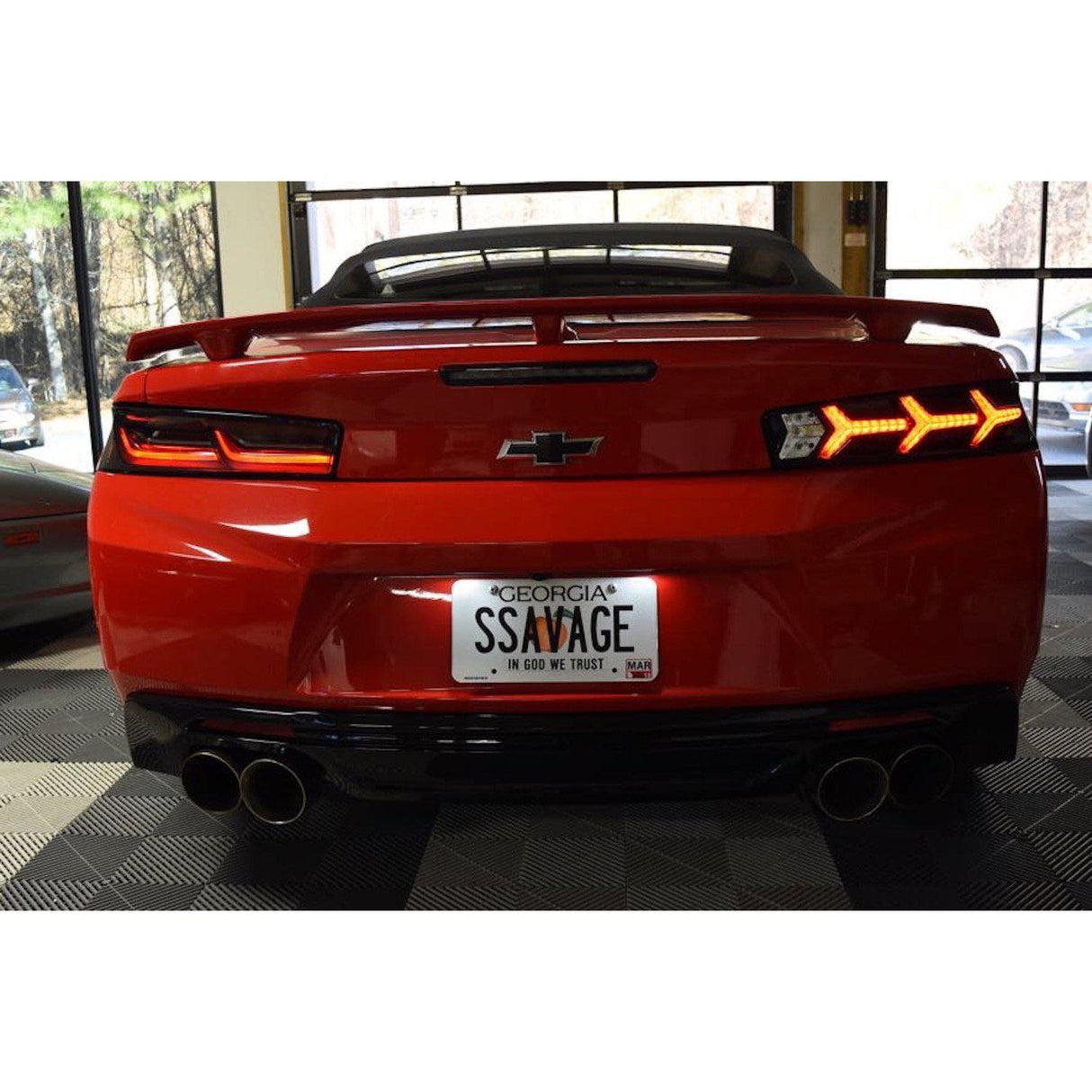 2016-2018 Chevrolet Camaro XB LED Lambo Smoked Tail Lights (LF401)-Tail Lights-Morimoto-Dirty Diesel Customs
