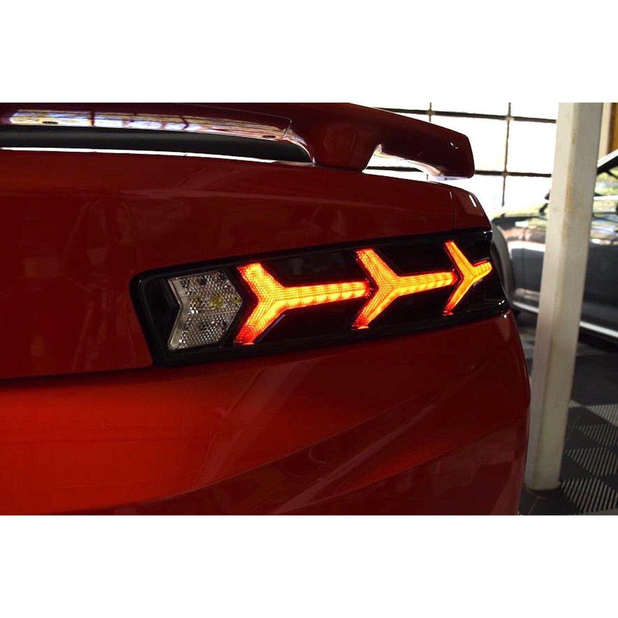 2016-2018 Chevrolet Camaro XB LED Lambo Smoked Tail Lights (LF401)-Tail Lights-Morimoto-Dirty Diesel Customs