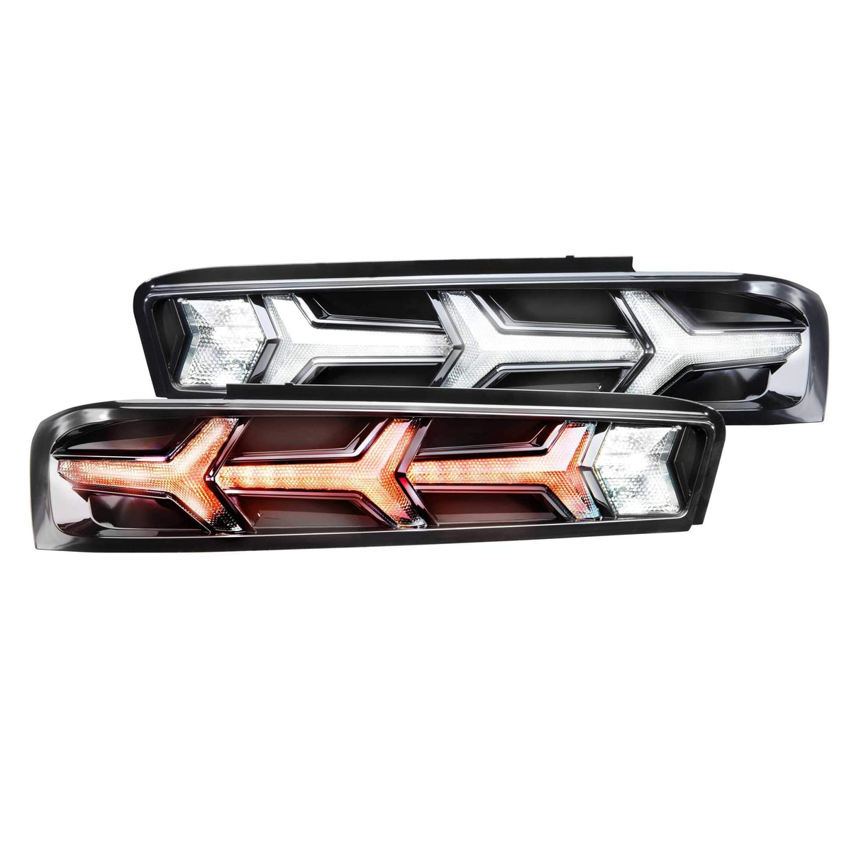 2016-2018 Chevrolet Camaro XB LED Lambo Smoked Tail Lights (LF401)-Tail Lights-Morimoto-Dirty Diesel Customs