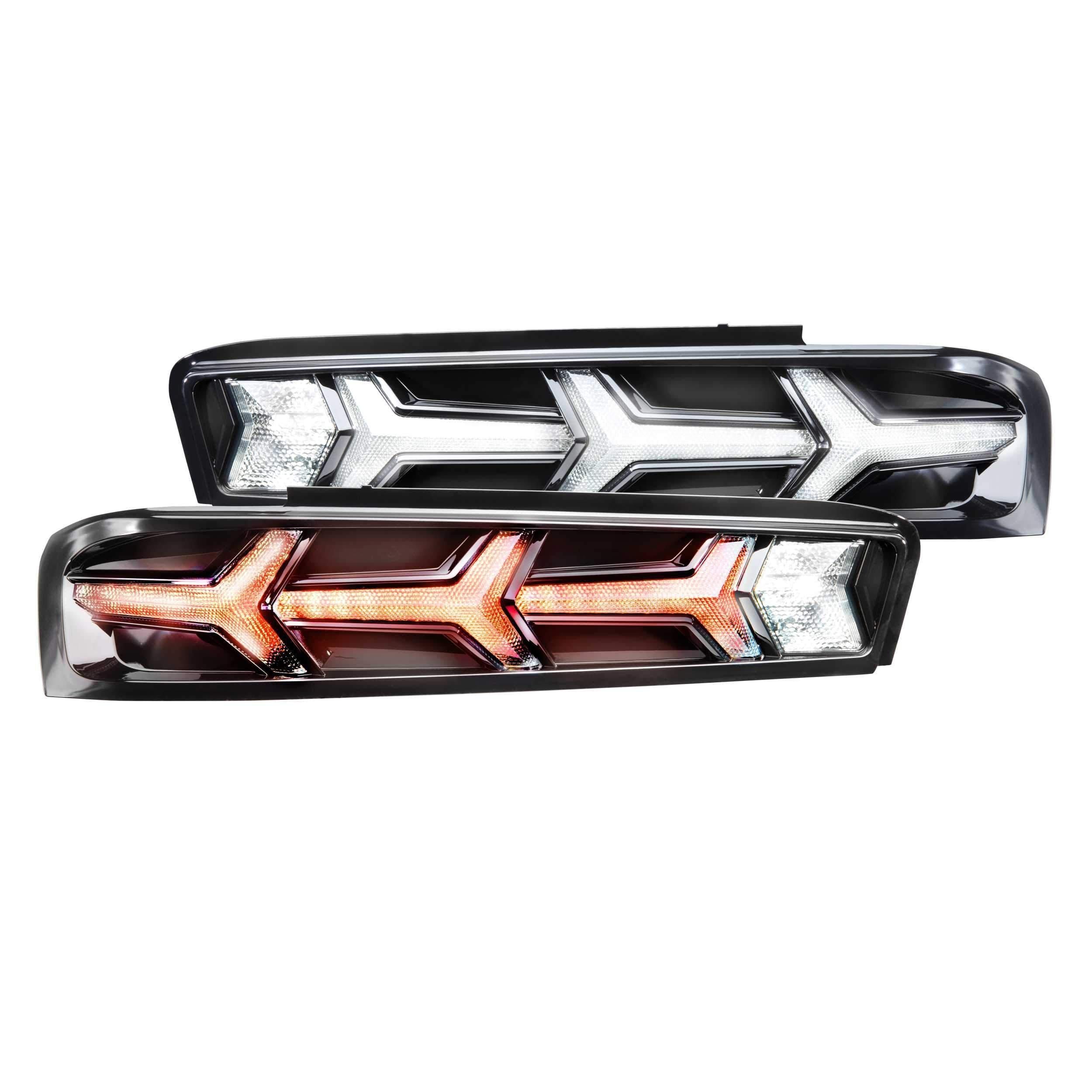 2016-2018 Chevrolet Camaro XB LED Lambo Smoked Tail Lights (LF401)-Tail Lights-Morimoto-Dirty Diesel Customs