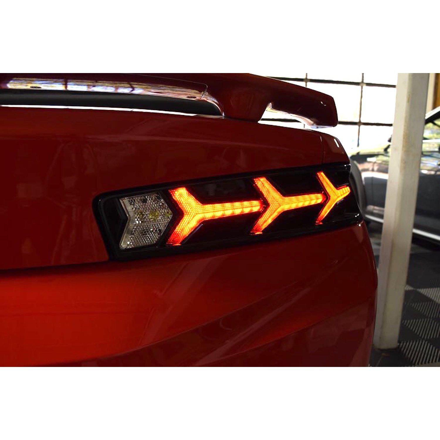 2016-2018 Chevrolet Camaro XB LED Lambo Smoked Tail Lights (LF401)-Tail Lights-Morimoto-LF401-Dirty Diesel Customs