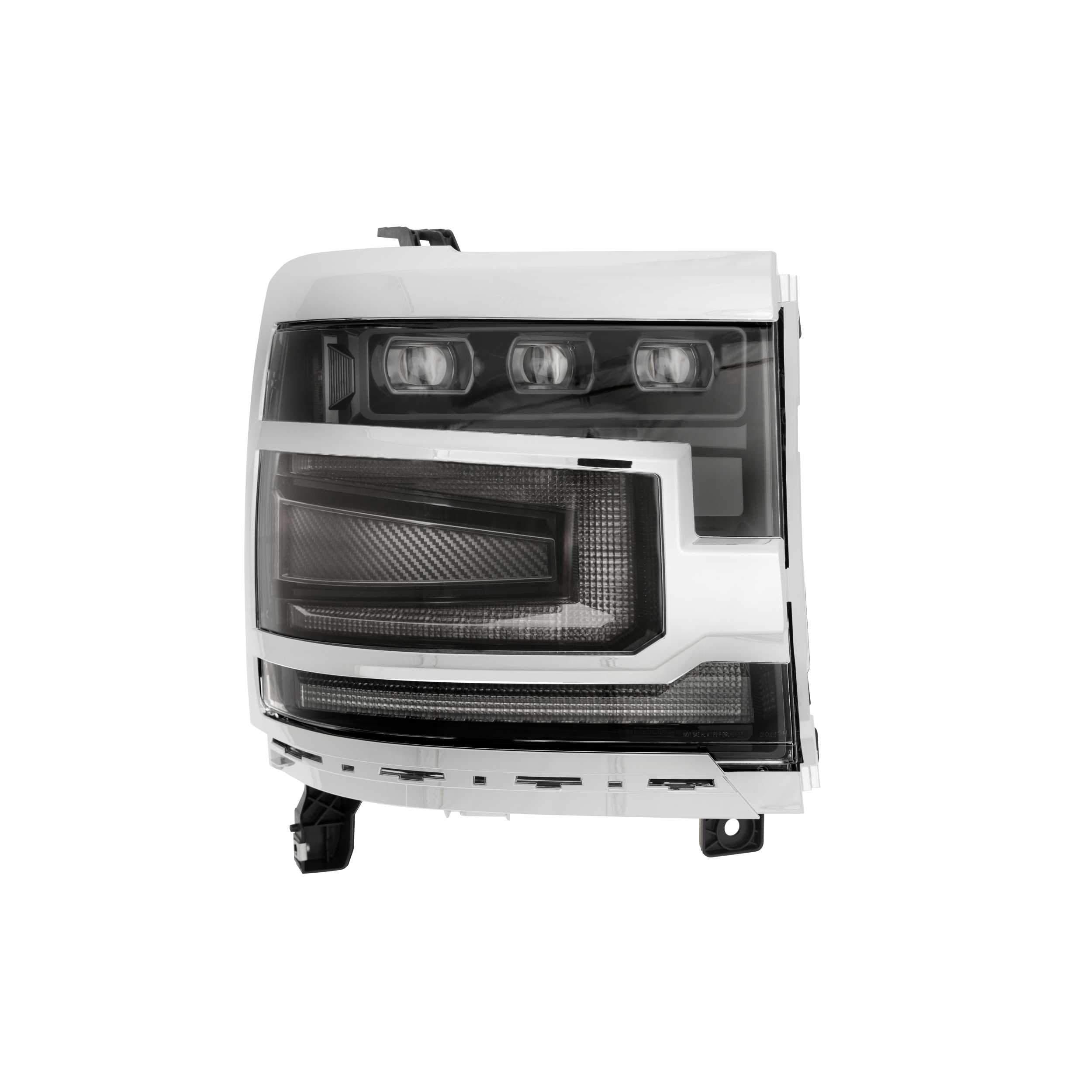 2016-2018 Silverado 1500 XB LED Black Headlight trim piece