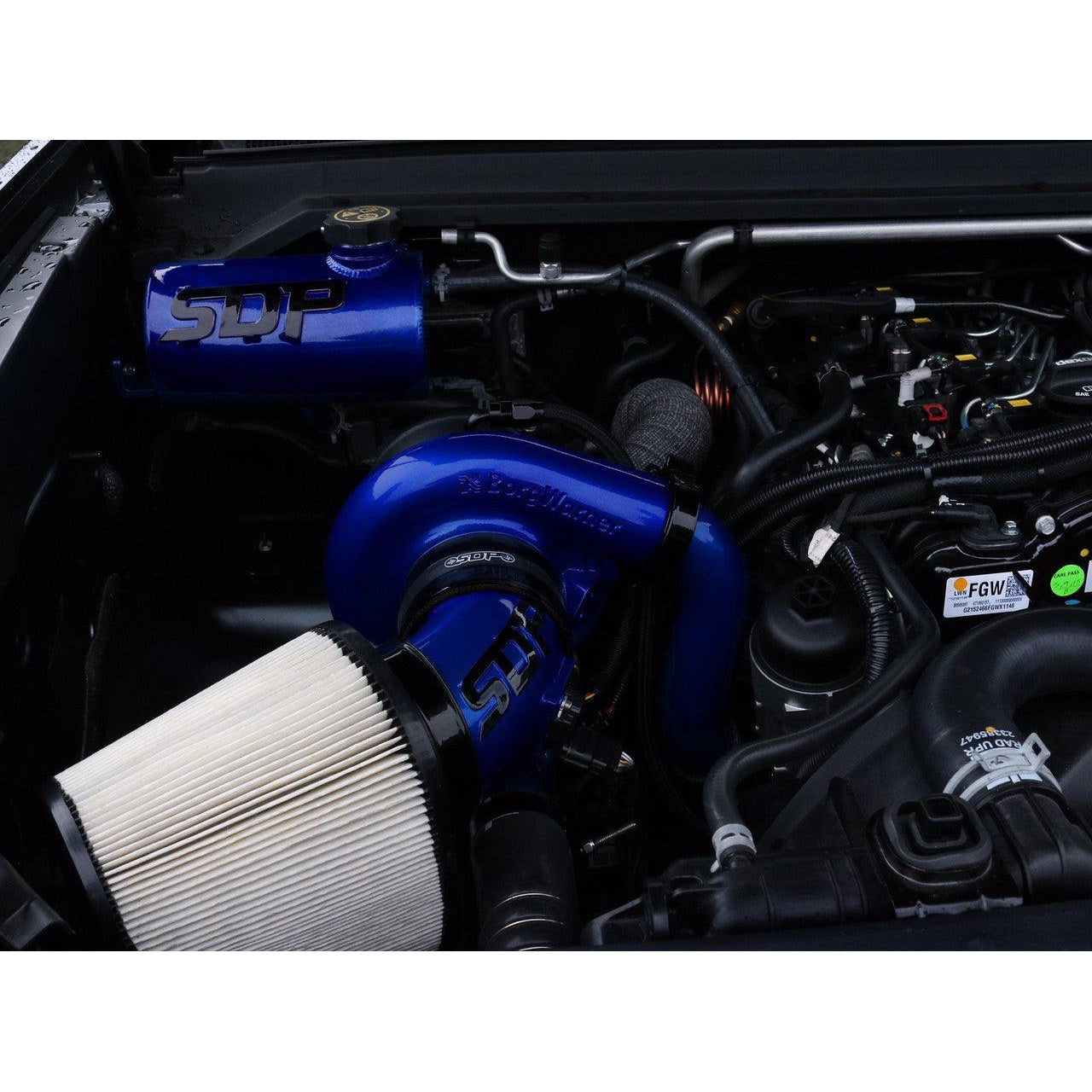 2016-2022 2.8L Duramax SDP Compound Twin Kit w/ SX-E Billet Turbo (SDP-1057)-Compound Turbo Kit-SDP-Dirty Diesel Customs