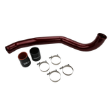 2017-2019 Duramax 3" Drivers Side Intercooler Pipe (WCF100708)-Intercooler Piping-Wehrli Custom Fabrication-WCF100708-RED-Dirty Diesel Customs