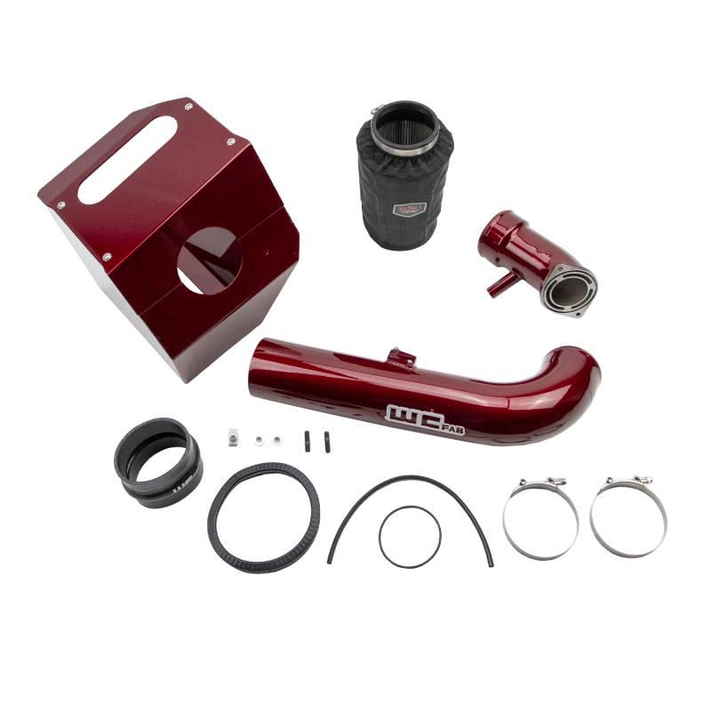 2017-2019 Duramax 4" Intake Kit w/ Air Box Stage 2 (WCF100360)-Intake Kit-Wehrli Custom Fabrication-WCF100360-RED-Dirty Diesel Customs