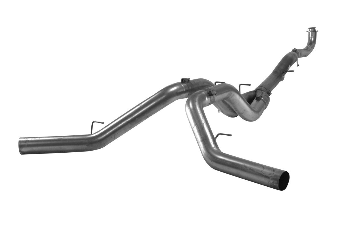 2017-2019 Duramax 5" Downpipe Back Dual Exhaust - No Muffler (FLO-780)-Downpipe Back Exhaust System-Flo-Pro-FLO-780-Dirty Diesel Customs