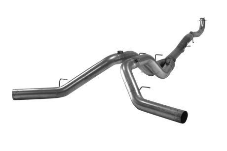 2017-2019 Duramax 5" Downpipe Back Dual Exhaust - No Muffler (FLO-780)-Downpipe Back Exhaust System-Flo-Pro-FLO-780-Dirty Diesel Customs