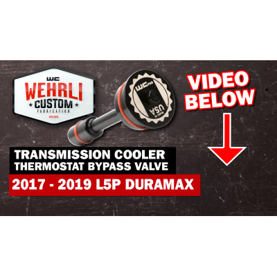 2017-2019 Duramax Transmission Cooler Thermostat Bypass (WCF100469)-Coolant Bypass Kit-Wehrli Custom Fabrication-WCF100469-Dirty Diesel Customs