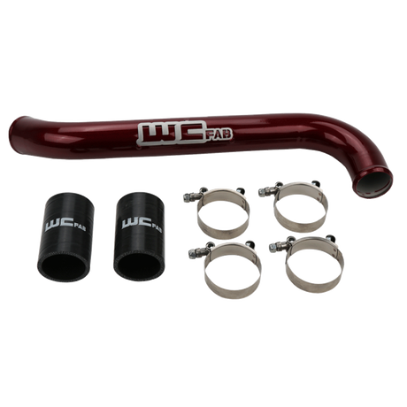 2017-2019 Duramax Upper Coolant Pipe (WCF100742)-Coolant Pipes-Wehrli Custom Fabrication-WCF100742-RED-Dirty Diesel Customs