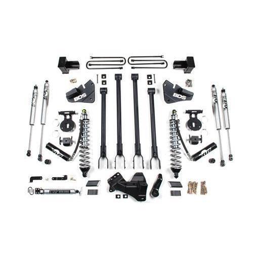 2017-2019 Powerstroke 4" 4-Link Coilover Lift Kit - 2 Leaf (BDS1537F)-Lift Kit-BDS-BDS1537F-Dirty Diesel Customs