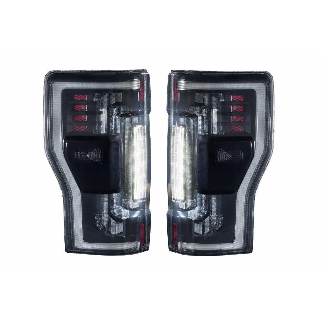 2017-2022 Powerstroke XB LED Smoked Taillights (garage-sale-LF350)-Tail Lights-Morimoto-Dirty Diesel Customs
