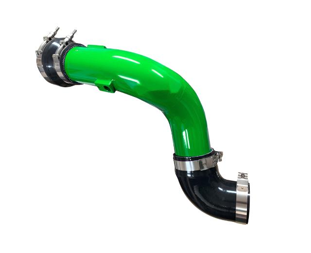 2017+ Powerstroke HD 3" Cold Side Charge Tube w/ Throttle Valve Adapter (PFP17XXBTA)-Intercooler Piping-Pusher-PFP17XXBTA_G-Dirty Diesel Customs