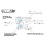 2018-2020 3.0L Powerstroke XB Hybrid LED Smoked Headlights (LF551)-Headlights-Morimoto-Dirty Diesel Customs