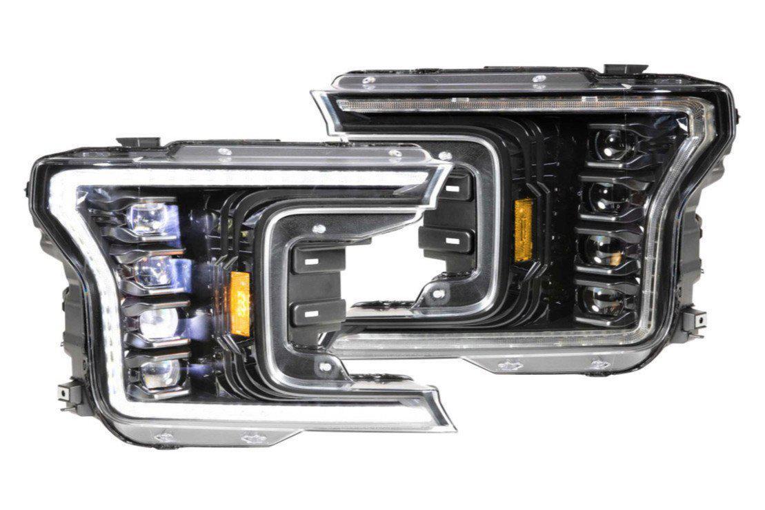 2018-2020 3.0L Powerstroke XB LED Black Headlights (LF501.2-ASM)-Headlights-Morimoto-Dirty Diesel Customs
