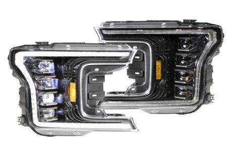 2018-2020 3.0L Powerstroke XB LED Black Headlights (LF501.2-ASM)-Headlights-Morimoto-Dirty Diesel Customs