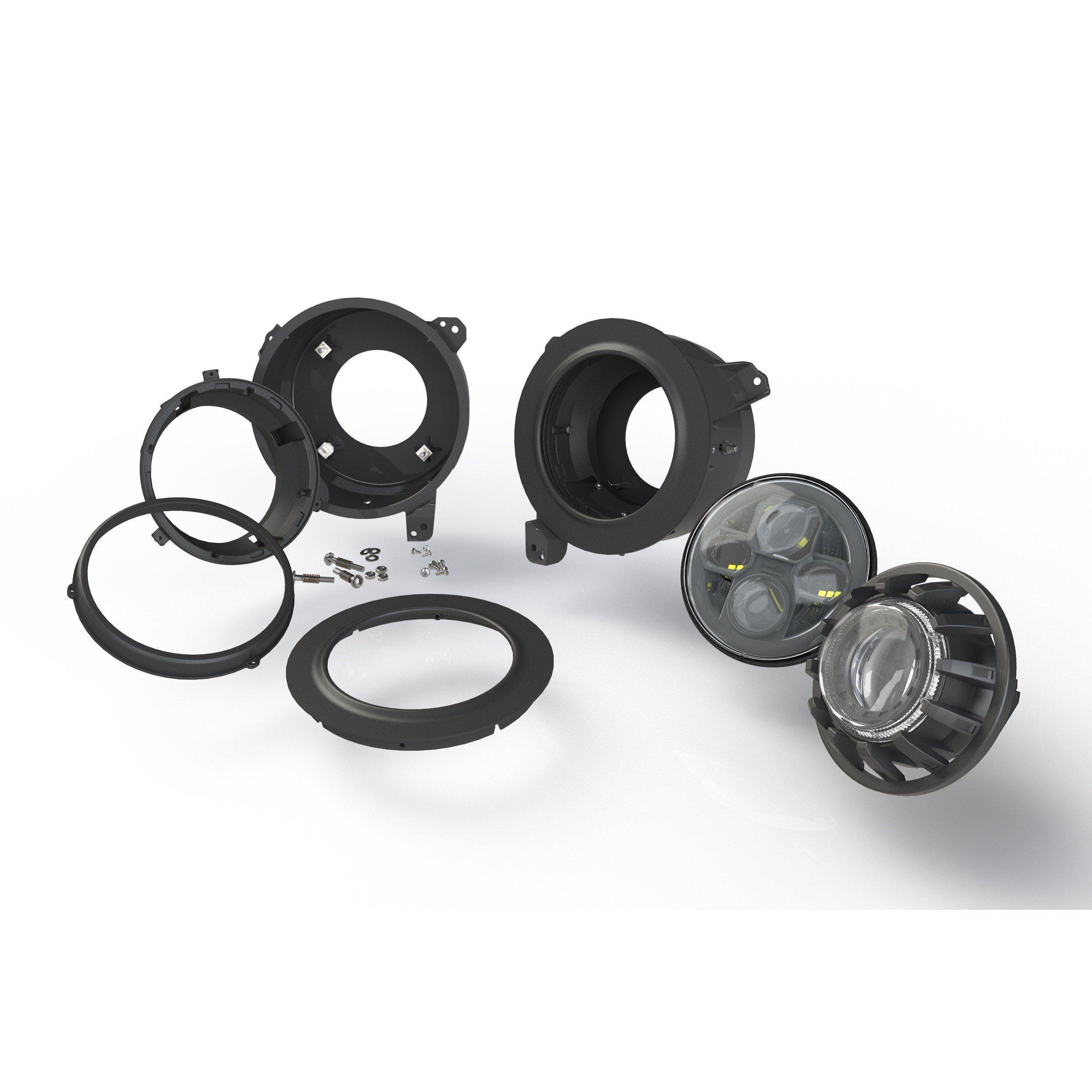 2018+ Jeep Wrangler JL 7" LED Headlight Adapters (LF630)-Headlight Adapters-Morimoto-Dirty Diesel Customs