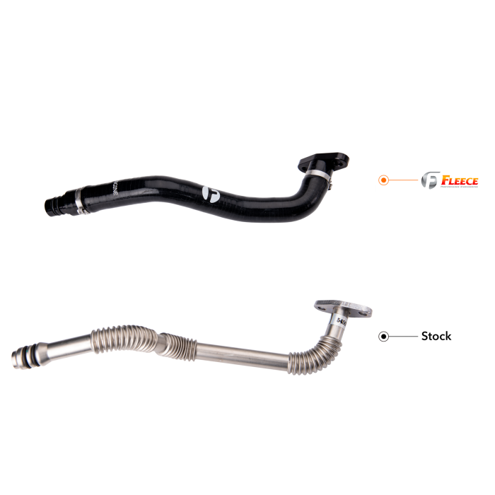 2019+ Cummins Turbo Drain Tube Kit (FPE-CTDT-19-KIT)-Turbo Drain Tube Kit-Fleece Performance-Dirty Diesel Customs
