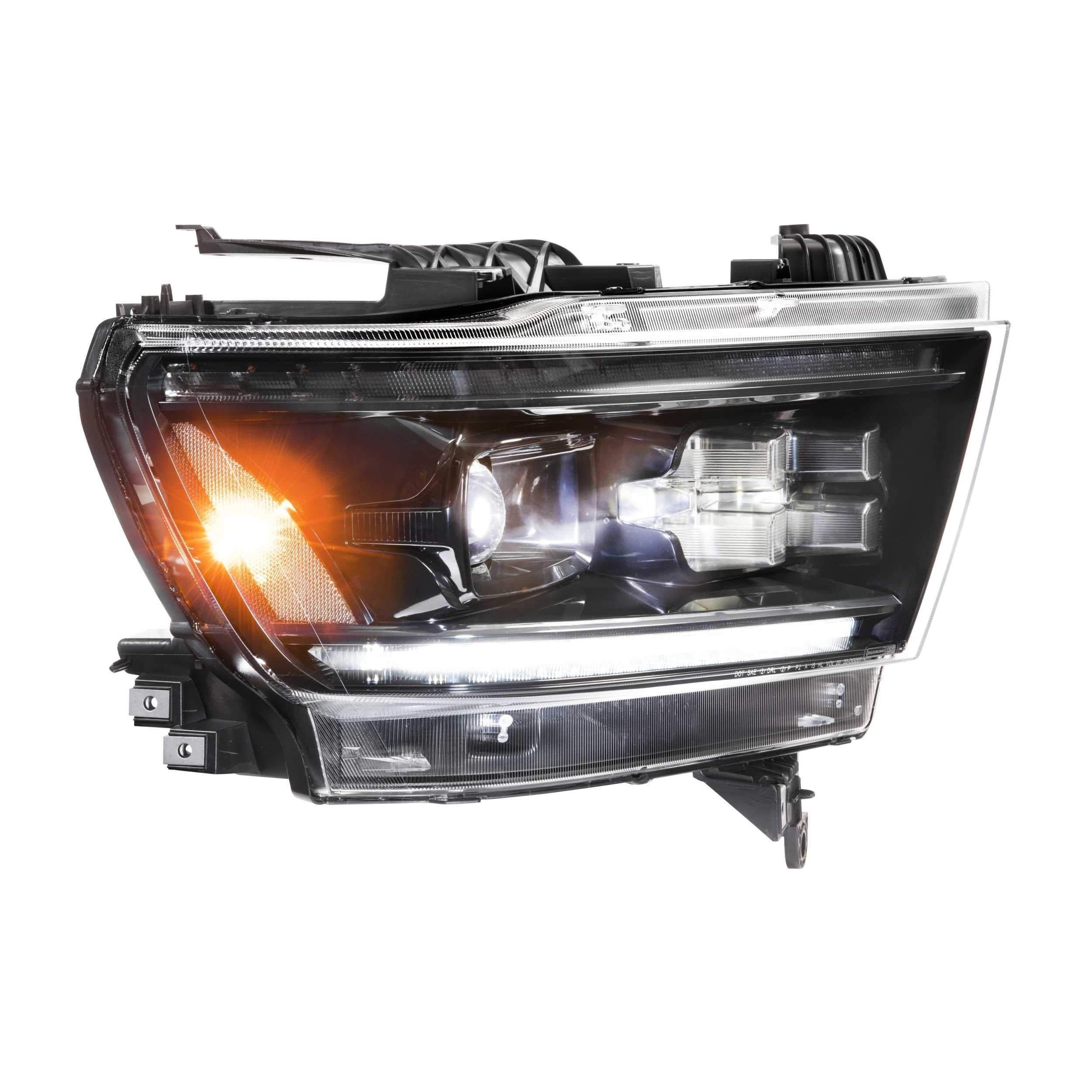 2019+ EcoDiesel XB LED Black Headlights (LF523)-Headlights-Morimoto-Dirty Diesel Customs