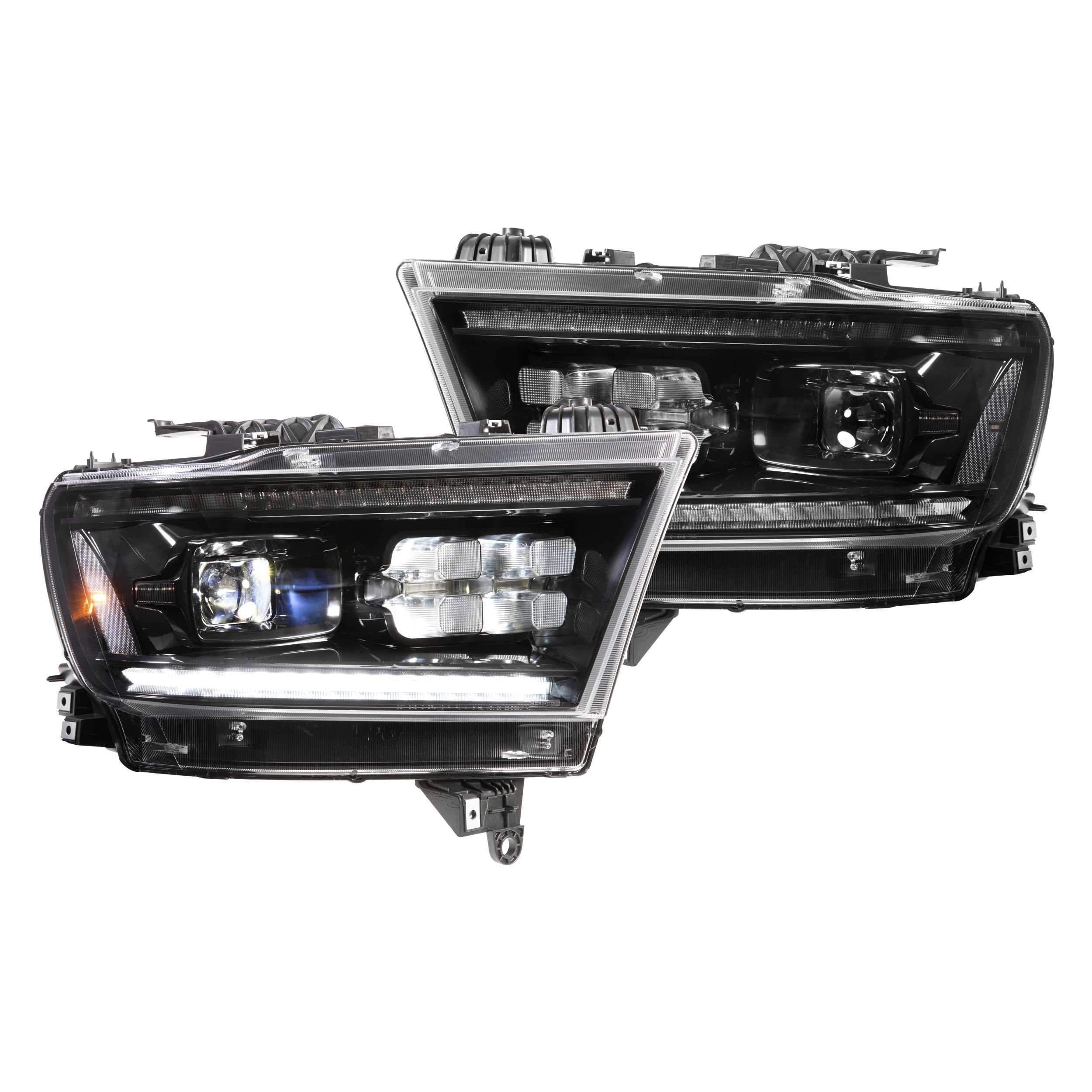 2019+ EcoDiesel XB LED Black Headlights | DDC – Dirty Diesel Customs