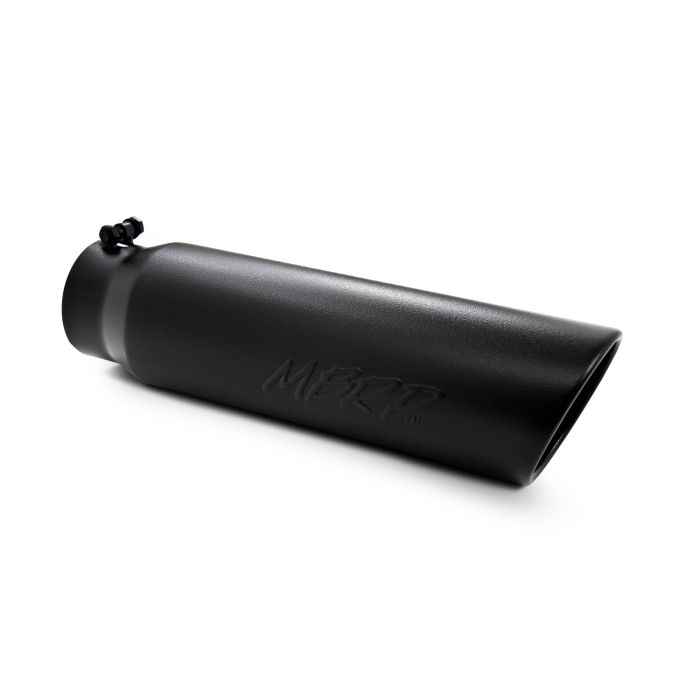 4" to 5" 18" Dual Wall Angled Exhaust Tip (T5124)-Exhaust Tips-MBRP-T5124BLK-Dirty Diesel Customs