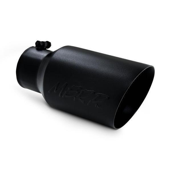4" to 6" Dual Wall Angled Exhaust Tip (T5072)-Exhaust Tips-MBRP-t5072blk-Dirty Diesel Customs