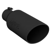 4" to 7" Exhaust Tip - Rolled End T5126(BLK)-Exhaust Tips-MBRP-T5126BLK-Dirty Diesel Customs
