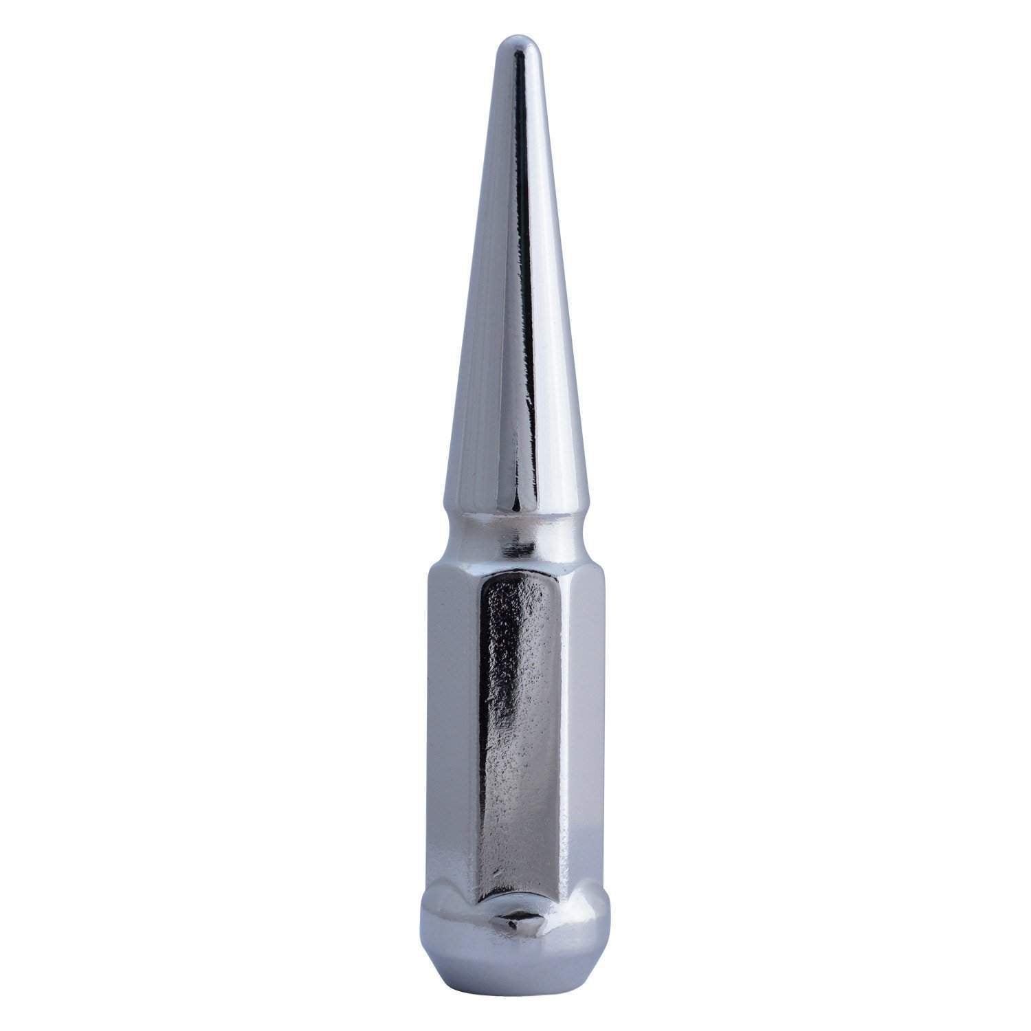 4.4" Spiked Lugz Kit-Spiked Lug Nuts-Metal Lugz-SPIKED-14x1.5-CHROME-Dirty Diesel Customs