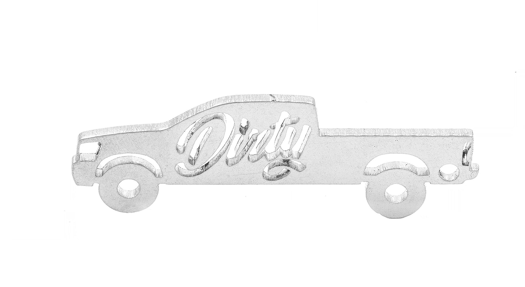 Dirty Cummins Silhouette Keychain (DDC-KEY-A080)-Keychain-Dirty Diesel Customs-DDC-KEY-0410-Dirty Diesel Customs