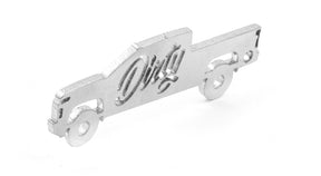 Dirty Duramax Silhouette Keychain (DDC-KEY-A080)-Keychain-Dirty Diesel Customs-Dirty Diesel Customs