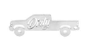 Dirty Duramax Silhouette Keychain (DDC-KEY-A080)-Keychain-Dirty Diesel Customs-DDC-KEY-0419-Dirty Diesel Customs