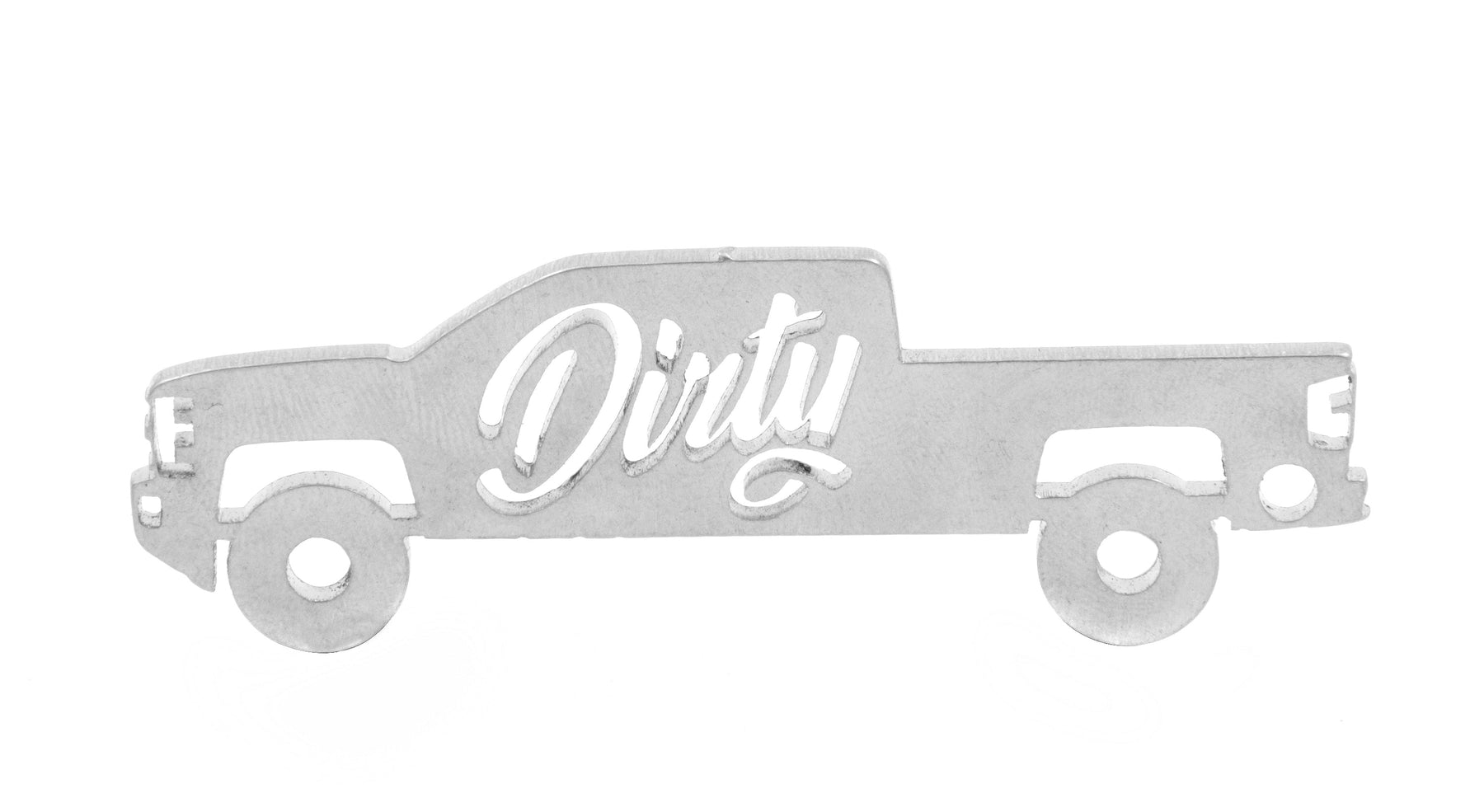 Dirty Duramax Silhouette Keychain (DDC-KEY-A080)-Keychain-Dirty Diesel Customs-DDC-KEY-0423-Dirty Diesel Customs