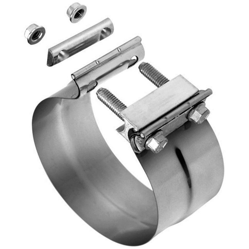 FLO-PRO Stainless Steel Lap Joint Exhaust Clamp (LJ400SS / LJ500SS)-Exhaust Clamps-Flo-Pro-Dirty Diesel Customs