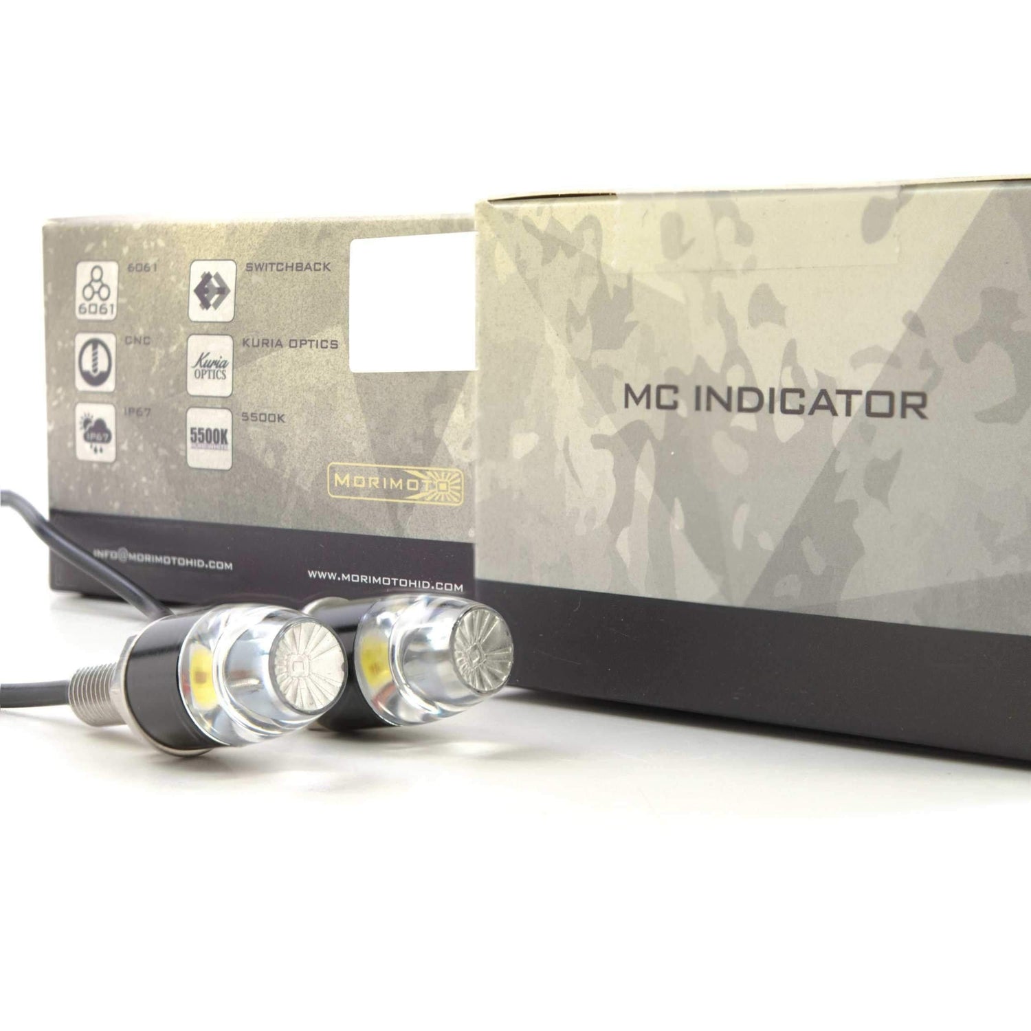 Motorcycle Pindicator Dual Intensity Amber (LED1211)-Lighting Accessories-Morimoto-Dirty Diesel Customs