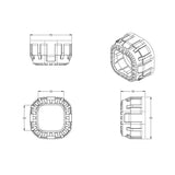 Square Mini Gatling Gun Shroud (S30)-Lighting Accessories-Morimoto-Dirty Diesel Customs