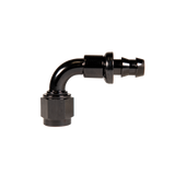 Universal 10" 90 Deg. To Hose Barb Black (FPE-PL-90-10)-Adapters-Fleece Performance-Dirty Diesel Customs