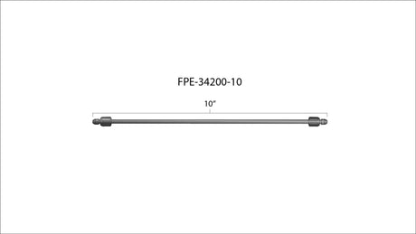 Universal 10" High-Pressure Fuel Line (8mm x 3.5mm Line, M14x1.5 Nuts) (FPE-34200-10)-Fuel Lines-Fleece Performance-Dirty Diesel Customs