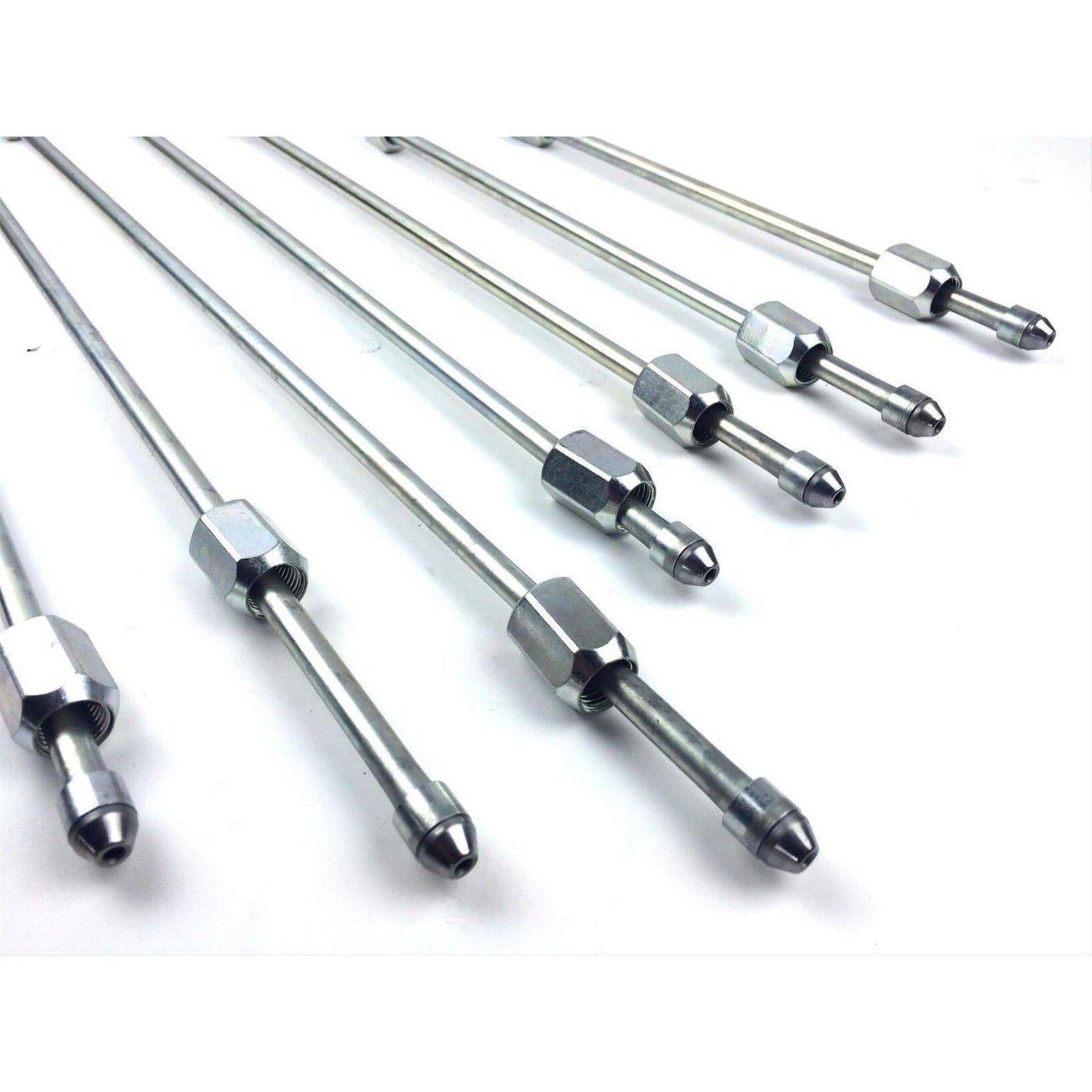 Universal 13" High-Pressure Fuel Line (8mm x 3.5mm Line, M14x1.5 Nuts) (FPE-34200-13)-Fuel Lines-Fleece Performance-Dirty Diesel Customs