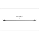 Universal 22" High-Pressure Fuel Line (8mm x 3.5mm Line, M14x1.5 Nuts) (FPE-34200-22)-Fuel Lines-Fleece Performance-Dirty Diesel Customs