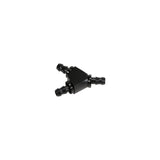 Universal 3/8" Black Anodized Aluminum Y Barbed Fitting (For -6 Pushlock Hose) (FPE-FIT-Y06-BLK)-Fittings-Fleece Performance-Dirty Diesel Customs