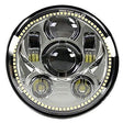 Universal 5.75" Motorcycle Headlight w/ DRL Halo (10-20210/10-20209)-Driving Light-Speed Demon-Dirty Diesel Customs