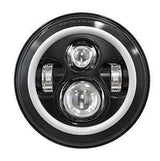Universal 7" Headlight for Motorcycles & Jeeps w/Halo Daytime Running Light (10-20216)-Driving Light-Speed Demon-10-20215-Dirty Diesel Customs