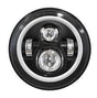 Universal 7" Headlight for Motorcycles & Jeeps w/Halo Daytime Running Light (10-20216)-Driving Light-Speed Demon-10-20215-Dirty Diesel Customs