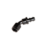Universal 8" 45 Deg To Hose Barb Black (FPE-PL-45-08)-Adapters-Fleece Performance-Dirty Diesel Customs