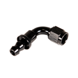 Universal 8" 90 Deg. To Hose Barb Black (FPE-PL-90-08)-Adapters-Fleece Performance-Dirty Diesel Customs
