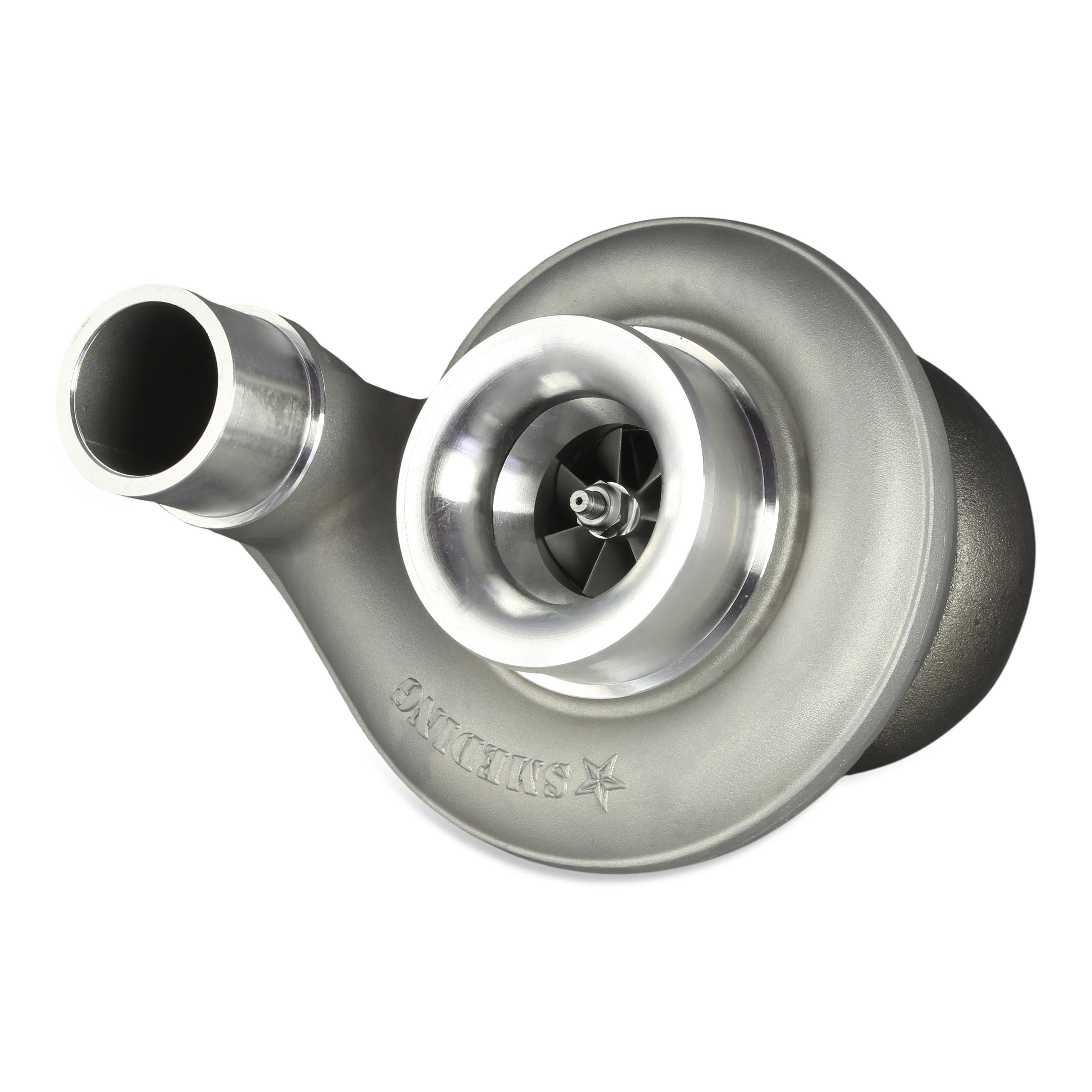 Universal Billet S472 T4 90 Degree Cover Turbocharger (BS4728390STDS490)-Performance Turbocharger-Smeding Diesel LLC-Dirty Diesel Customs