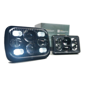Universal Black Sealed Beam Bi-LED 5x7 Light (LF268)-LED Bulb-Morimoto-LF268-Dirty Diesel Customs