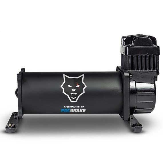 Universal HP425 Series 12V Matte Black Air Compressor Kit w/ Braided Hose (HP10300B)-Air Compressor-PACBRAKE-Dirty Diesel Customs
