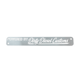Universal Powered By Dirty Engine Placard-Dress Up-Dirty Diesel Customs-Dirty Diesel Customs