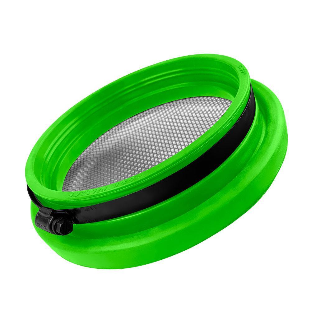 Universal S&B Turbo Screen 4.0 Inch Lime Green Stainless Steel Mesh W/Stainless Steel Clamp (77-3006)-Turbo Kit Accessory-S&B Filters-Dirty Diesel Customs