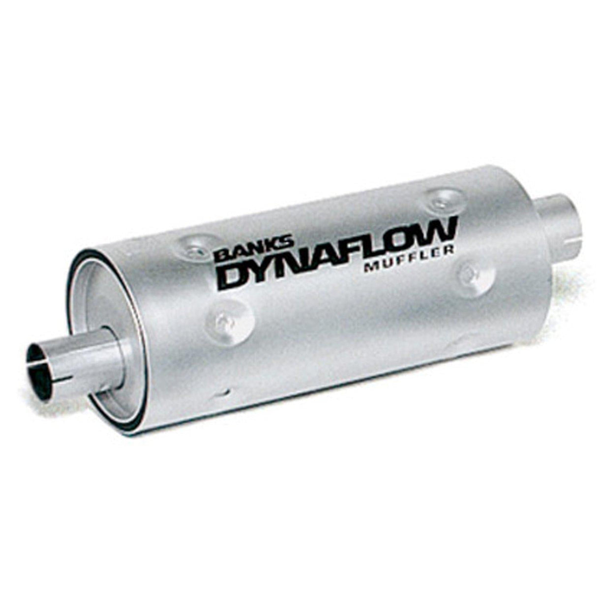 Universal Stainless Muffler 3" Inlet X 3.5" Outlet W/Heatshield (52405)-Muffler-Banks Power-52405-Dirty Diesel Customs